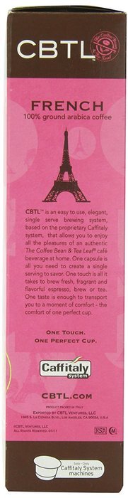 CBTL French Brew Coffee Capsules By The Coffee Bean & Tea Leaf, 10 Count Box N5