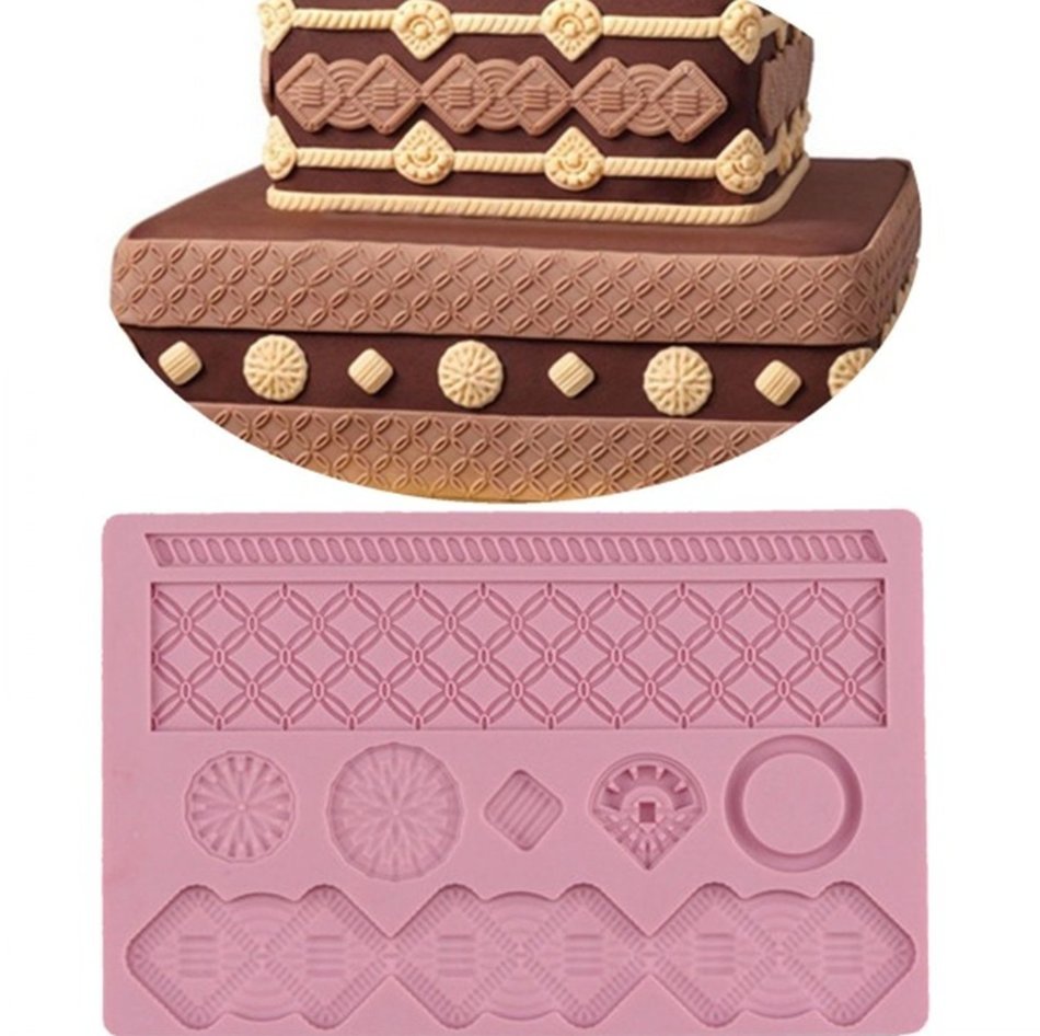 Silicone Fondant Mould Lace Mat , KOOTIPS Rose Silicone Lace Fondant Mat Mould Cake Decorating Baking Mold Sugar... N5