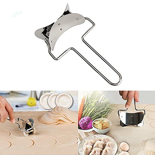 Rolling Round Cutter by Rosa&rsquo;s | Stainless Steel Rolling Cookie Cutter | Baking & Pastry Kitchen Tool | Ideal... N8