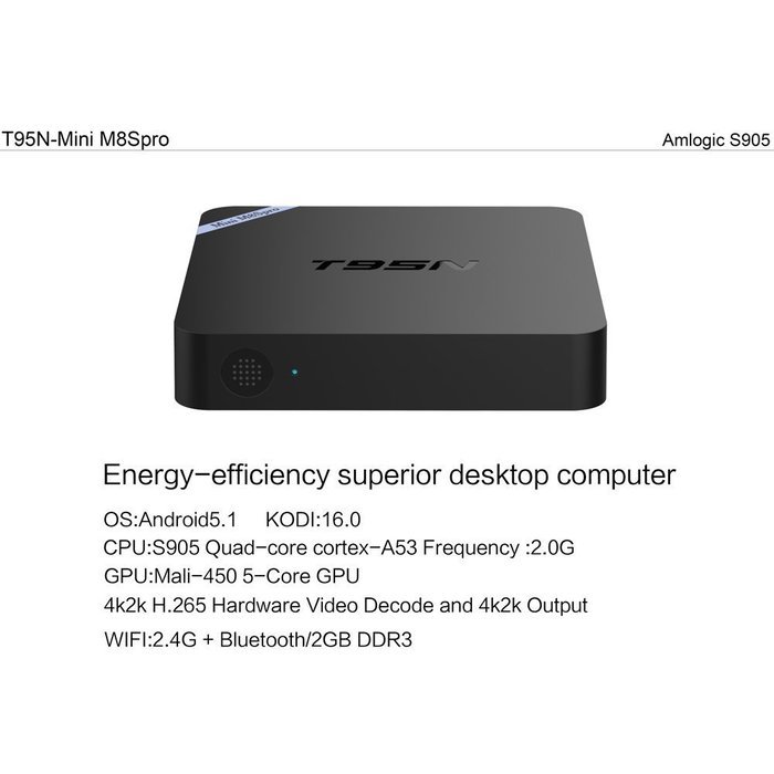 Android 5.1 lollipop tv box Amlogic S905 2gb/8gb support 4k 2k steaming media tv box