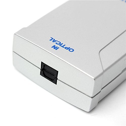 Optical Toslink Jack To Coaxial RCA Jack Digital Audio Converter Adapter N2