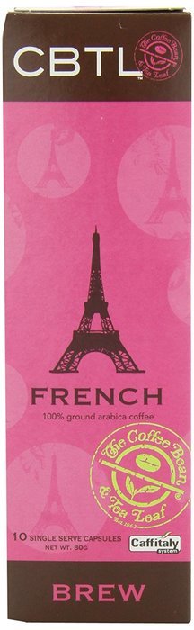 CBTL French Brew Coffee Capsules By The Coffee Bean & Tea Leaf, 10 Count Box N7