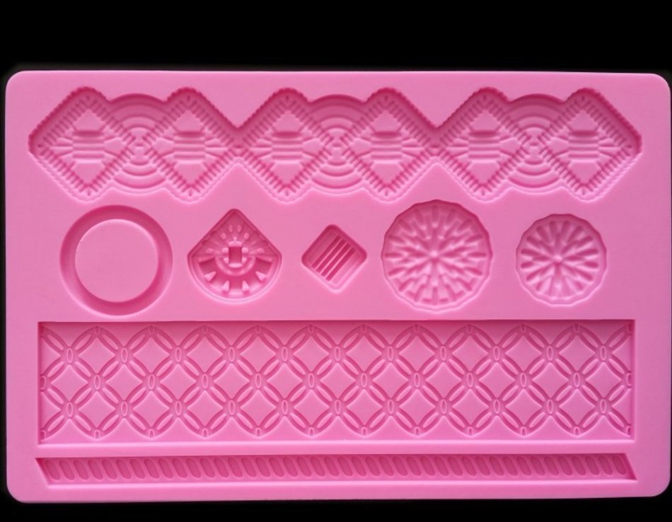 Silicone Fondant Mould Lace Mat , KOOTIPS Rose Silicone Lace Fondant Mat Mould Cake Decorating Baking Mold Sugar... N7
