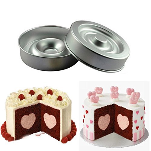 "Heart Shape Layer Cake Pan Mold Aluminum Cake Pans (6 Inch)" shopping N4