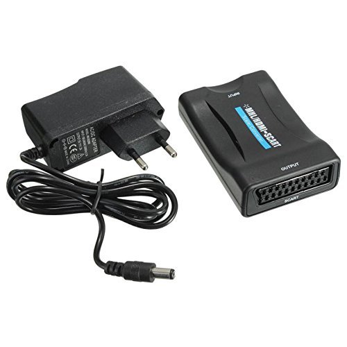 BephaMart 1080P MHL HDMI to SCART Composite Video Converter Stereo Audio Adapter HD For TV DVD