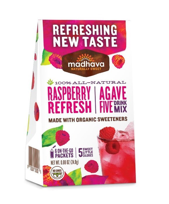 Madhava Gluten Free AgaveFive Iced Tea Drink Mix, Lemonade, (Pack of 6) N2