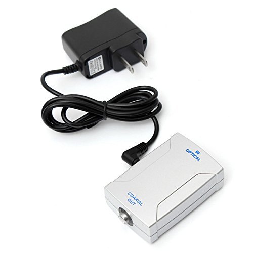Optical Toslink Jack To Coaxial RCA Jack Digital Audio Converter Adapter N3