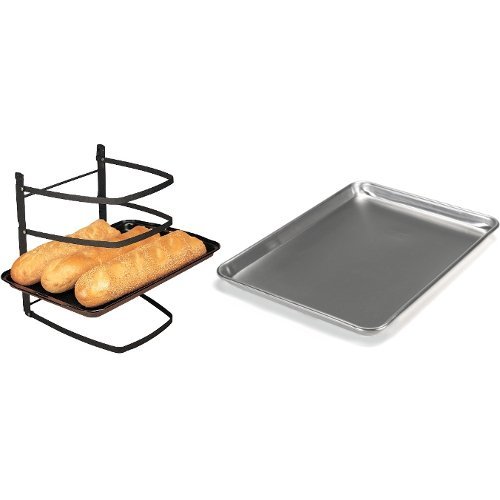 Linden Sweden Jonas Collapsible 4 Tier Cooling Rack with Aluminum Baker's Half Sheet