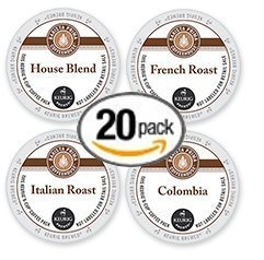 20-count K-cup for Keurig Brewers Coffee Variety Pack Featuring Barista Prima Coffee Cups N2