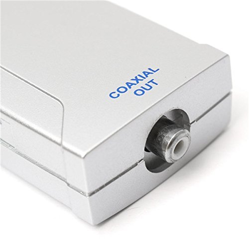 Optical Toslink Jack To Coaxial RCA Jack Digital Audio Converter Adapter N5
