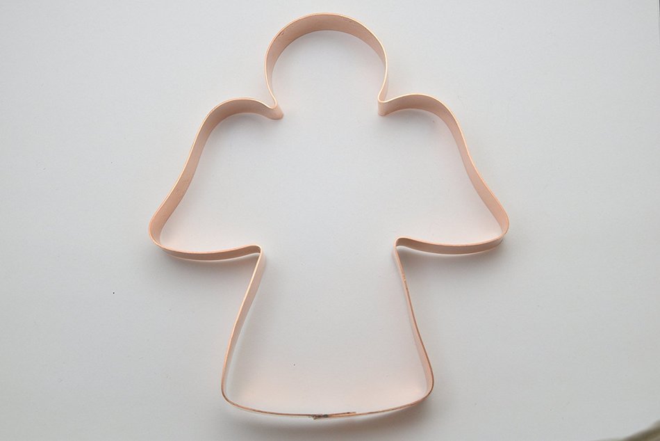 Large Copper Angel Cookie Cutter N3