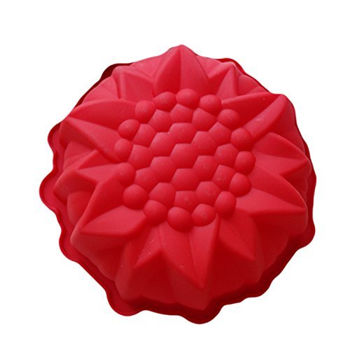 Happy Sunflower Silicone Cake Mold Pan 9.5"x2.3" Color At Random N2