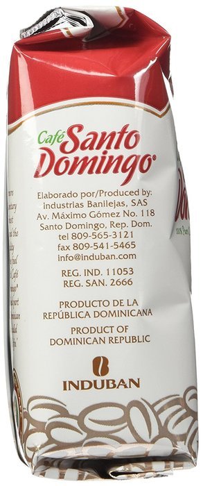 Santo Domingo 100% Pure Ground Coffee Bag 8 Oz. N3