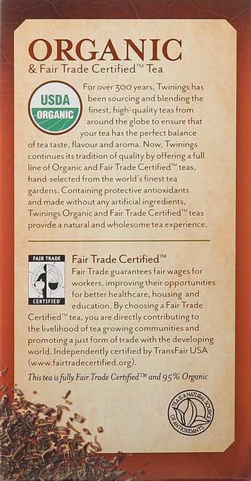 Twinings Green with Mint Organic, 20 Count N4