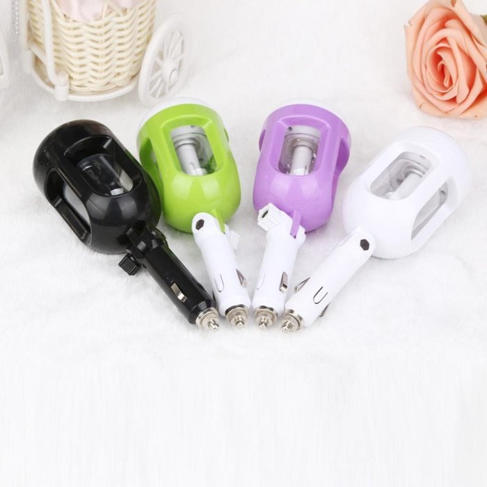 Muangan 50ml Mini Car Air Humidifier and Aromatherapy Essential Oil Diffuser Air Purifier Freshener Travel Car... N8
