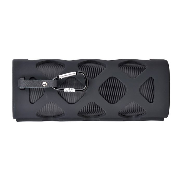 Jamkik IPX6 Waterproof Portable Wireless Bluetooth Speaker with Built In Microphone/ Carrying Clip (Black)