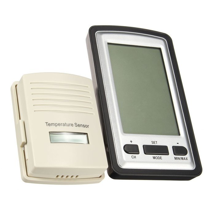 Wireless Thermometer,ELEGIANT Wireless Weather Station Radio Controlled Clock Indoor Temperature Humidity Storm...
