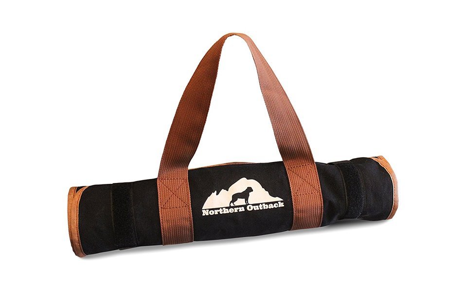 Northern Outback SUPERSIZED Firewood Log Carrier 16oz Canvas Wood Tote! - Best for Fireplaces - Wood Stoves -...