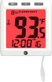 Ambient Weather WS-01T-C Color Changing Wireless Temperature Night Light with Ambient Backlight, Console Only N4