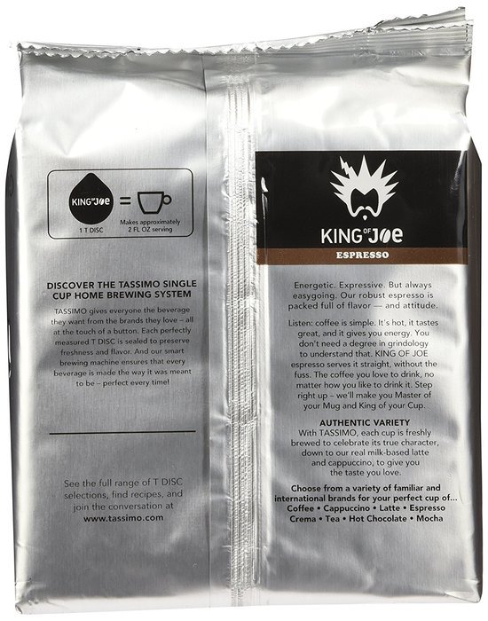 Tassimo King of Joe Espresso, 16-Count 4.45 oz (126g) N5