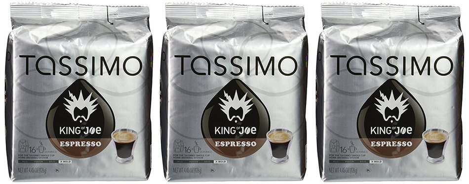 Tassimo King of Joe Espresso, 16-Count 4.45 oz (126g) N7