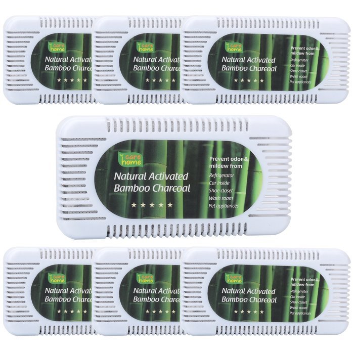 Activated Charcoal Odor Absorber by CareHome - Best Refrigerator Deodorizer and Odor Eliminator for Closet, Wardrobe... N4