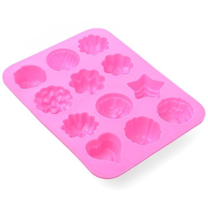 Xcellent Global Crystal Ice Ball Mold Superior Quality Silicone 4x4.5cm Random Color M-HG015 N2