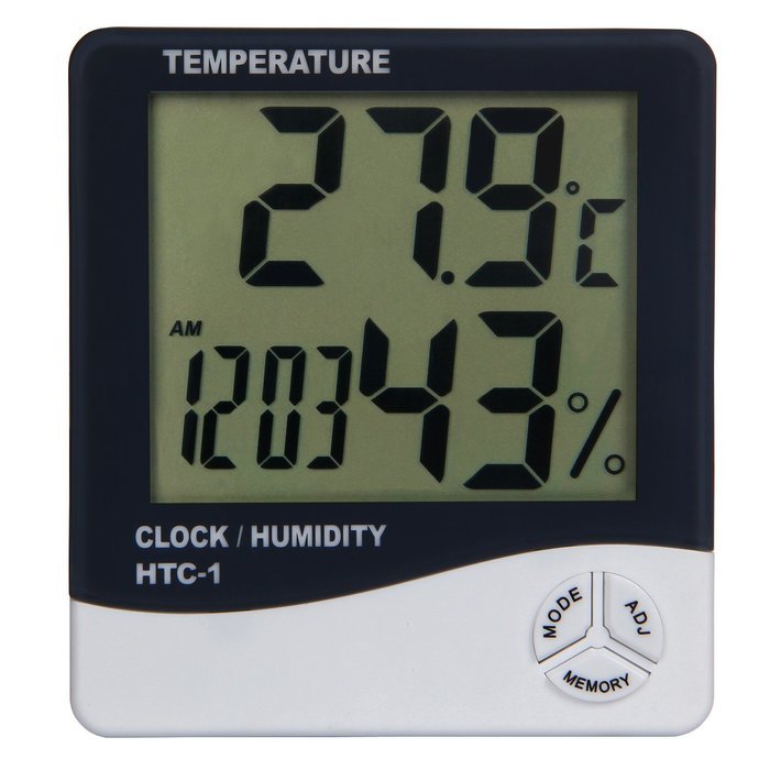 Toch Digital LCD Display Thermometer and Hygrometer with Clock, Calendar and Alarm Features N2