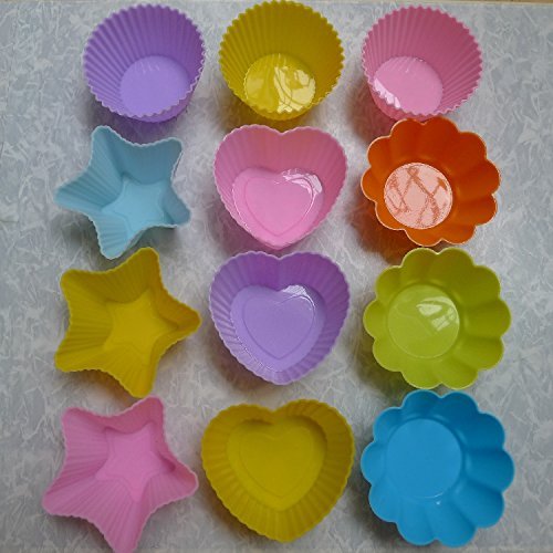 12PCS Silicone Cake Mold Jelly mold / Pudding mold N3
