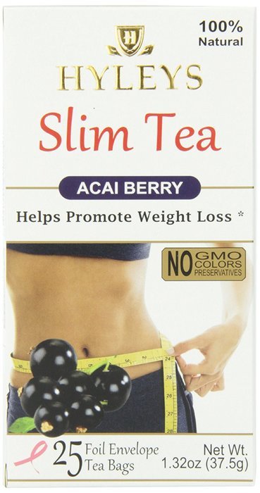 Hyleys Tea Slim Tea, Acai Berry, 1.32 Ounce