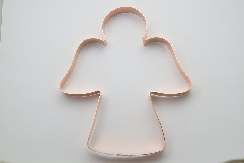 Large Copper Angel Cookie Cutter N4