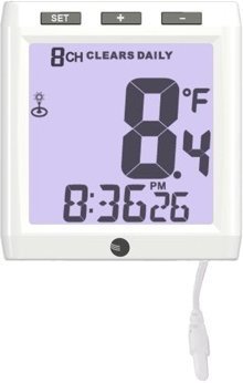 Ambient Weather WS-01T-C Color Changing Wireless Temperature Night Light with Ambient Backlight, Console Only N5
