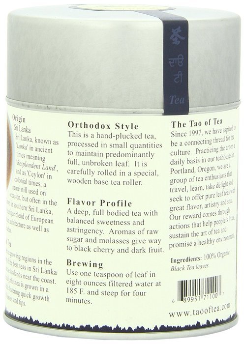 The Tao of Tea, Black Tips Black Tea, Loose Leaf, 4-Ounce Tins (Pack of 2) N2