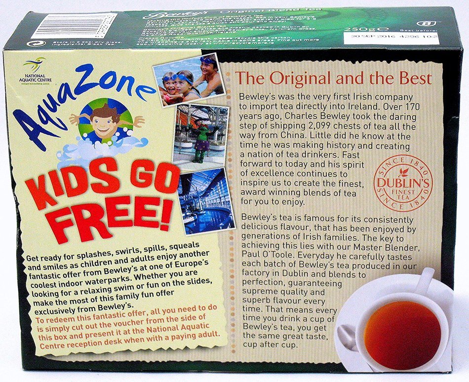 Bewley's Original Blend Tea Bags, 8.8 Ounce N2