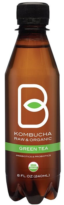 B-tea Kombucha Raw Organic Tea, Only 2g of Sugar, Probiotics & Prebiotic, Kosher, Original, Green Tea, Lemon Balm... N2