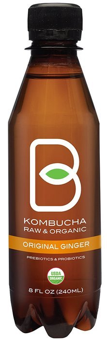 B-tea Kombucha Raw Organic Tea, Only 2g of Sugar, Probiotics & Prebiotic, Kosher, Original, Green Tea, Lemon Balm... N4