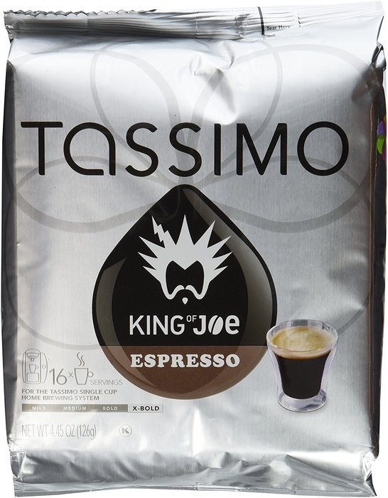 Tassimo King of Joe Espresso, 16-Count 4.45 oz (126g) N9