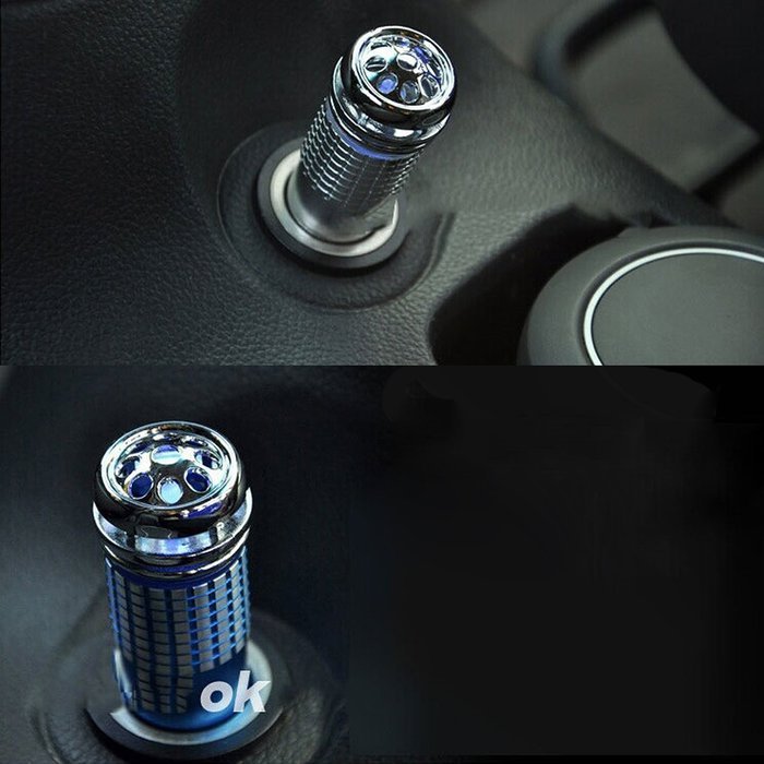 Mini Car Auto Fresh Air Purifier Oxygen Bar Ionizer Air Freshner Blue H88 N8