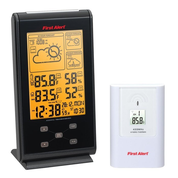 Radio Controlled Wireless Weather Station w/Dual Alarm Clock SFA2700