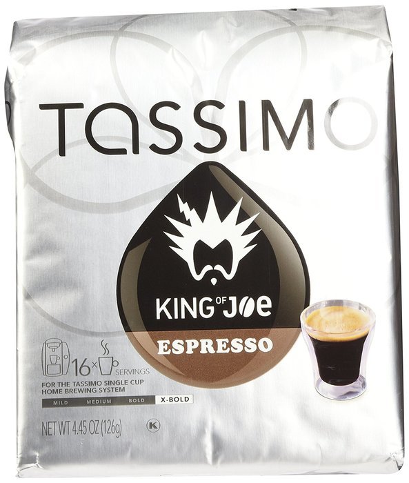 Tassimo King of Joe Espresso, 16-Count 4.45 oz (126g) N11