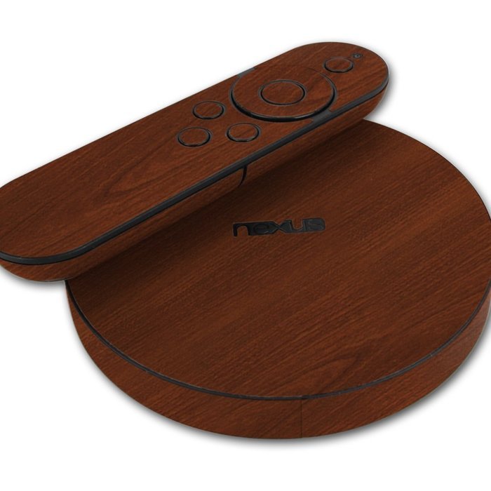 Skinomi TechSkin - Google Nexus Player Dark Wood Full Body Skin Protector / Front & Back Wrap / Premium HD Clear... N4