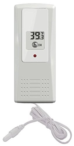 Ambient Weather WS-09 8-Channel Wireless Refrigerator / Freezer Thermometer Alarm Set N9