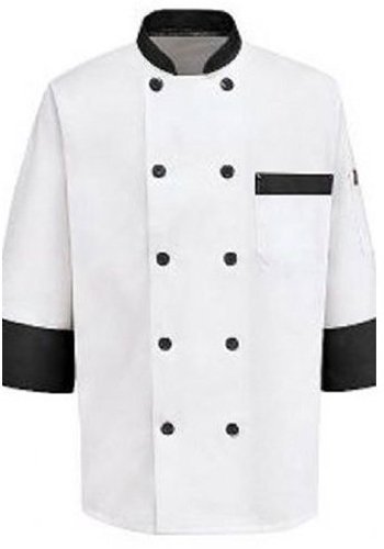 Phoenix Chef's Coat with Black Trim, 3X-Large