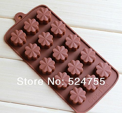 New 15 Modelling Flowers Shape Silicone Cake Tools Chocolate Ice Mold Cake Decoration Jelly Pudding Kitchen Cooking...