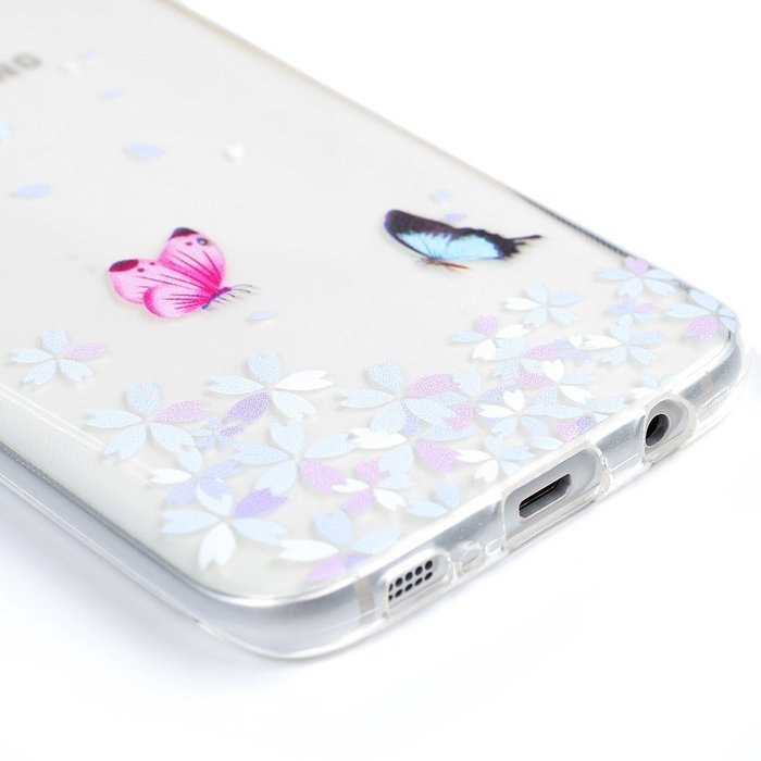 Badalink Galaxy S7 Edge Case Clear Soft TPU Rubber Skin Bumper Case Shockproof Flexible Easy Grip Colorful Painting... N26