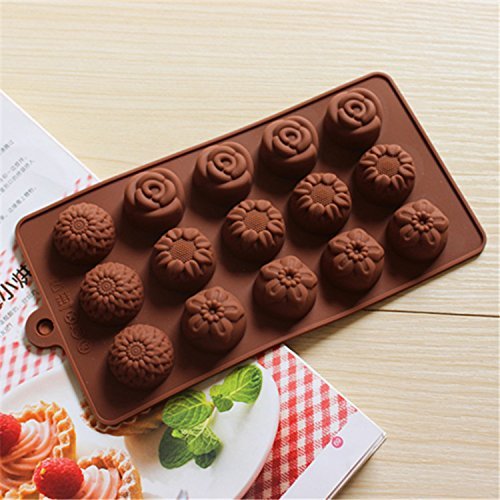 Witkey 8 Cavity The caterpillar snail Ice Cube Tray Fondant Silicone mold Sugar Mold Candy molds Chocolate Cake... N8