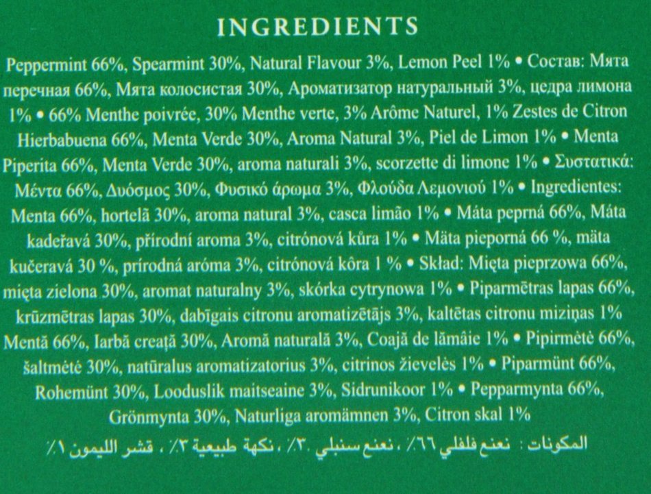 Ahmad Tea - Peppermint & Lemon Tea 20 Bags - 30g N2