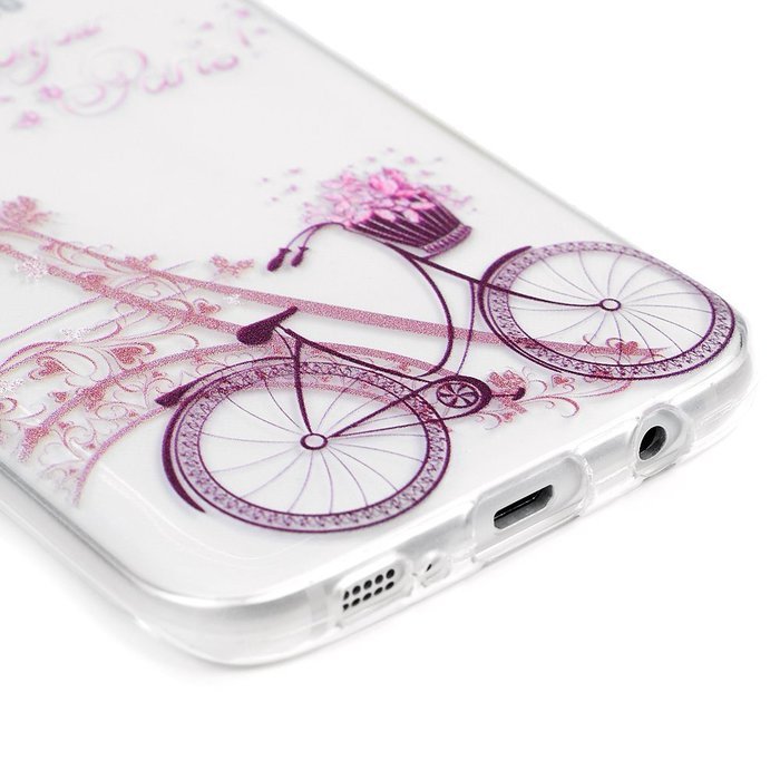 Badalink Galaxy S7 Edge Case Clear Soft TPU Rubber Skin Bumper Case Shockproof Flexible Easy Grip Colorful Painting... N43