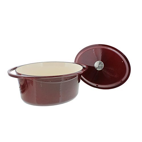La Maison Cast Iron Oval Casserole Pan