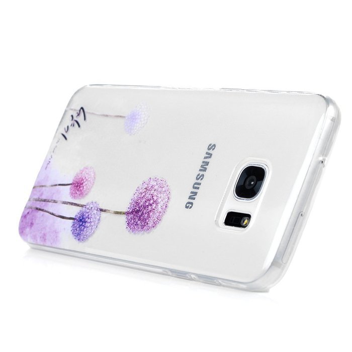 Badalink Galaxy S7 Edge Case Clear Soft TPU Rubber Skin Bumper Case Shockproof Flexible Easy Grip Colorful Painting... N58